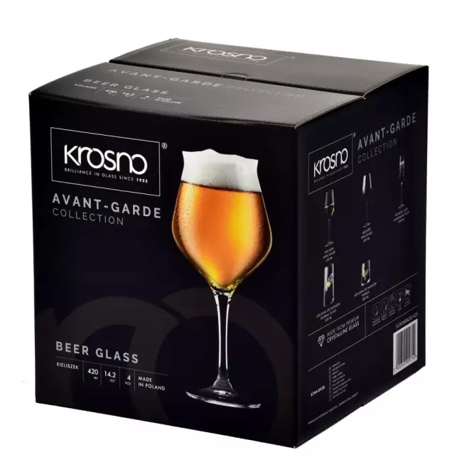 Kieliszki degustacyjne do piwa Krosno Avant-Garde 420 ml opakowanie